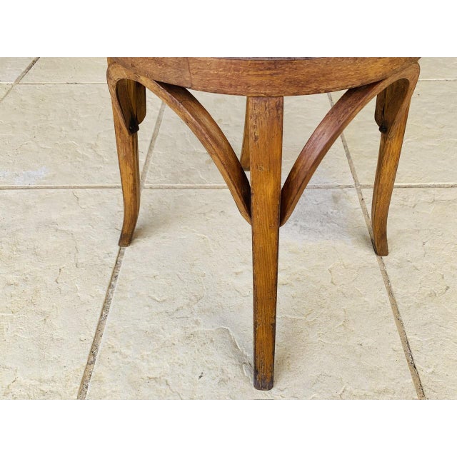 Vintage Bentwood Stool from Baumann, 1950s For Sale - Image 17 of 18