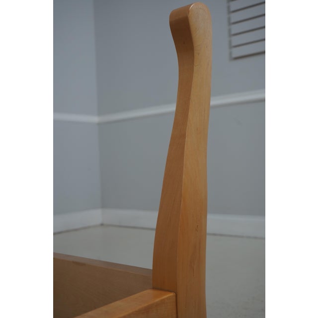 1990s Studio Crafted Made King Size Maple Spindle Bed For Sale - Image 5 of 12