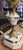 1950s Pair French Stone and Gilt Brass Candelabra Lamps For Sale - Image 12 of 16