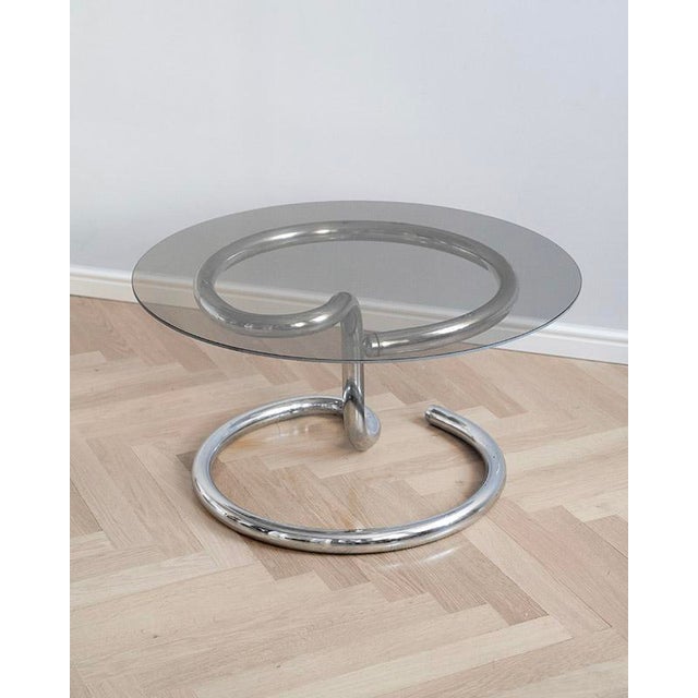 1970s Anaconda Coffee Table in Chrome and Glass by Paul Tuttle for Strässle, 1970s For Sale - Image 5 of 5