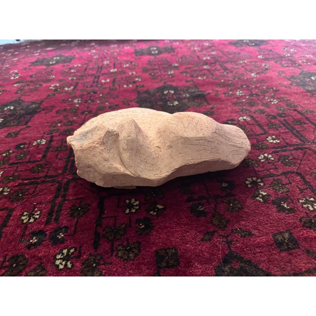 1980s Darryl Starr Half Face Clay Sculpture | Contemporary Ceramic Wall Sculpture [Pb] For Sale In Seattle - Image 6 of 8