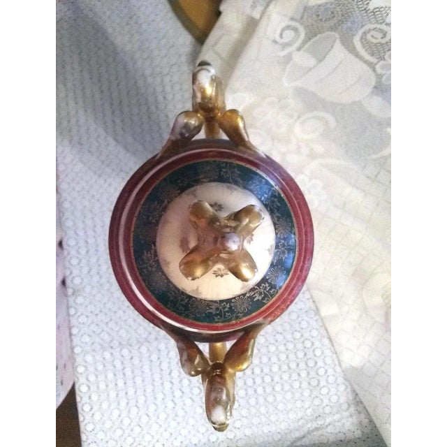 Late 19th Century Antique Royal Vienna-Style Porcelain Hand-Painted Vase From Austria For Sale - Image 9 of 12