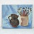 Unknown, Vase, 1970s, Oil on Canvas For Sale - Image 3 of 3