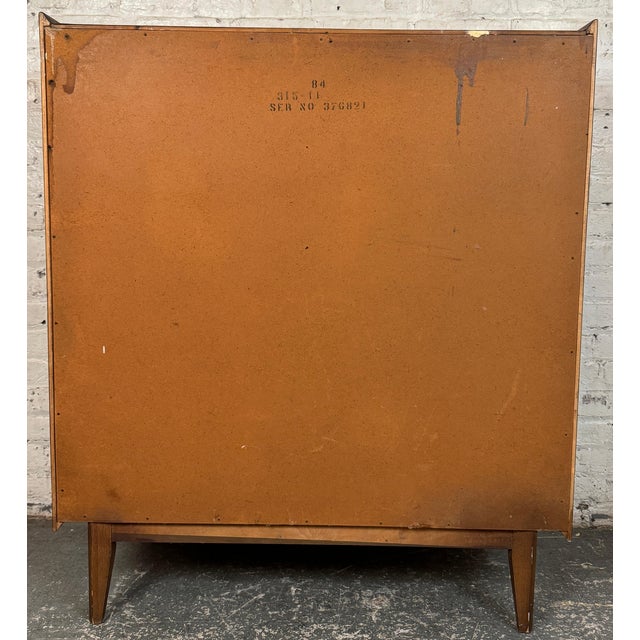 Mid 20th Century Lane "First Edition" Mid-Century Walnut Highboy Dresser For Sale - Image 11 of 18