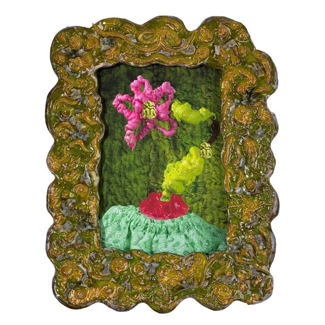 Contemporary Michaela Karásek Čejková & Luisa Bělohlávková, Puget for the Martian, Print in Ceramic Frame For Sale - Image 3 of 3