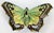 Offering a vintage porcelain hand painted butterfly small trinket or jewelry box by French designer Fabienne Jouvin for...