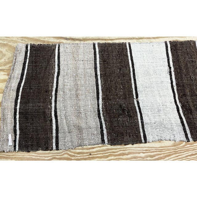 Vintage Mazanderan Kilim Runner, as Is 2'7" X 19',c-1970 For Sale In Chicago - Image 6 of 7