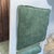 Teal Antique Portuguese Wood Chair in Agua Green Velvet Fabric, 1920s For Sale - Image 8 of 10