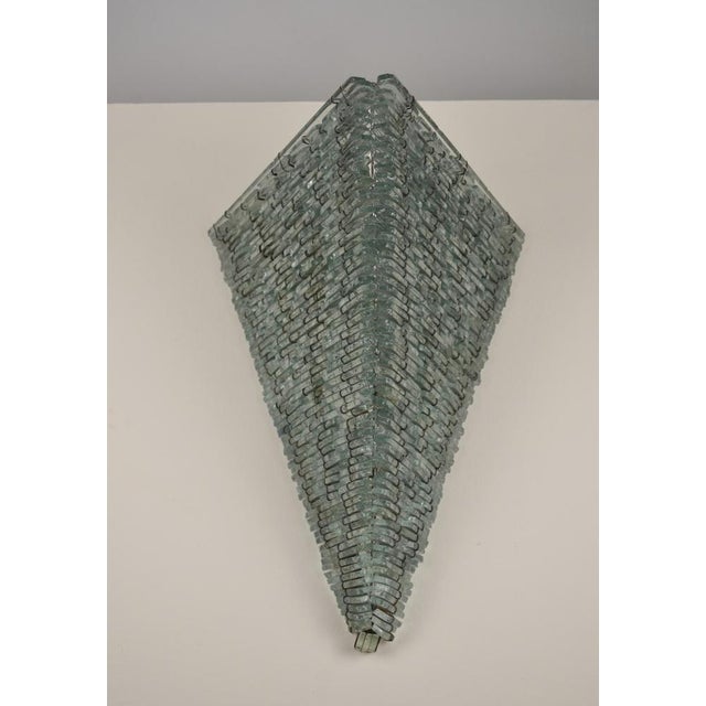 Brutalist Brutalist Glass Shard Wall Sconces by Danny Lane, 1970s, Set of 2 For Sale - Image 3 of 18