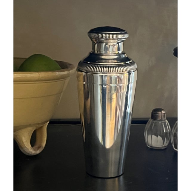 Art Deco Large French Silverplate Cocktail Shaker, C. 1930's For Sale - Image 3 of 10