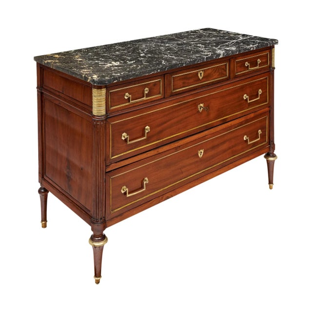 French Louis XVI Period French Antique Chest For Sale - Image 3 of 9
