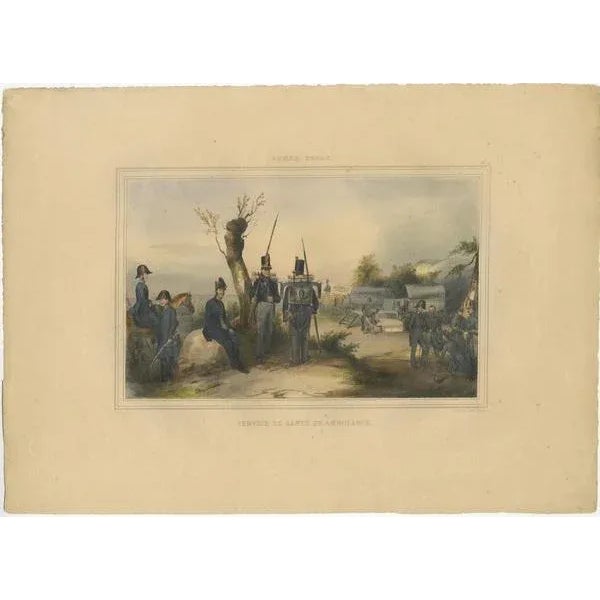 One nicely hand coloured print of an original serie of 23 plates, published in 1833. Rare. from a serie of beautiful...