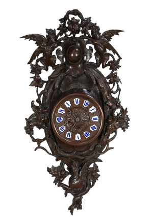 20th Century Renaissance Oak Clock, 1890s