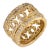 1990s Cartier French Diamond 18k Yellow Gold Entrelacés C Band, Size 6 For Sale