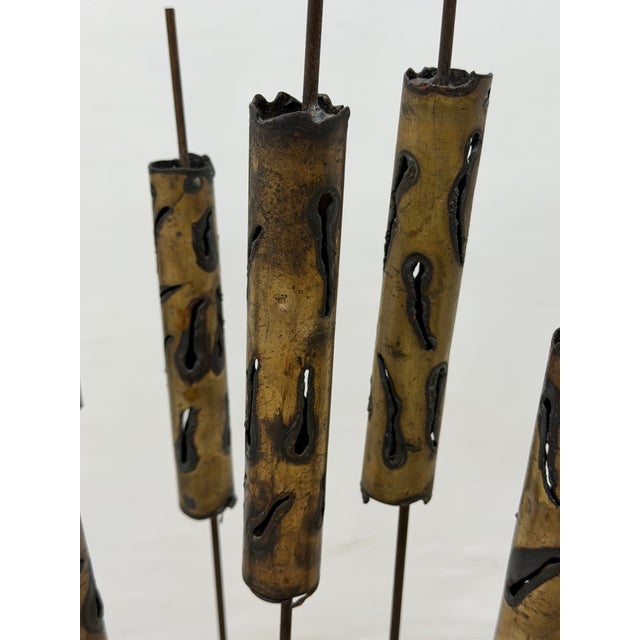 Torch-Cut Brutalist Iron Cattail Table or Floor Sculpture, 1960s For Sale - Image 13 of 13