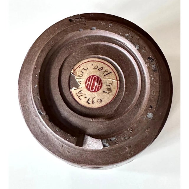 This small ceramic container from Edo period Japan circa 1800s was made in the Takatori Kilns in Fukuoka Prefecture. This...