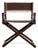 1970s McGuire Director’s X-Chair in Brown Leather For Sale