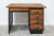 Wood Brown & Black Oak Desk, 1940s For Sale - Image 7 of 7