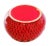 Modern Handcrafted Tomato Red Ceramic Yarn Bowl For Sale - Image 3 of 5