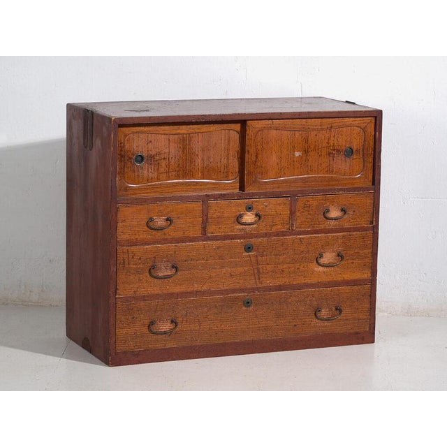 Japanese Chest of Drawers in Wood For Sale - Image 12 of 12