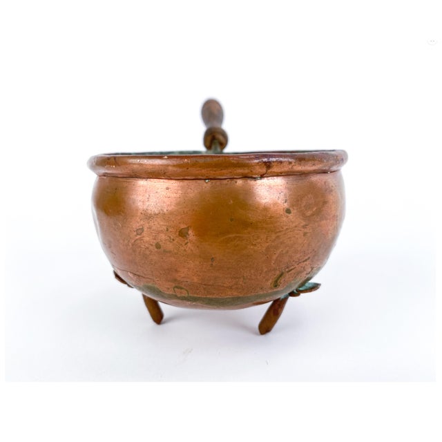 19th Century Antique African Copper Brazier-Style Fireplace Saucepan For Sale - Image 5 of 9