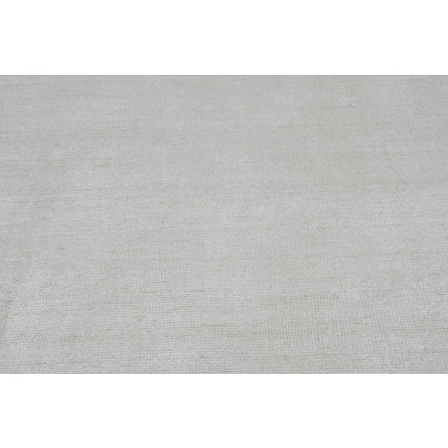 Contemporary Early 21st Century Modern Hand Loomed Minimalist Rug With Soft Texture,12'X15' For Sale - Image 3 of 7