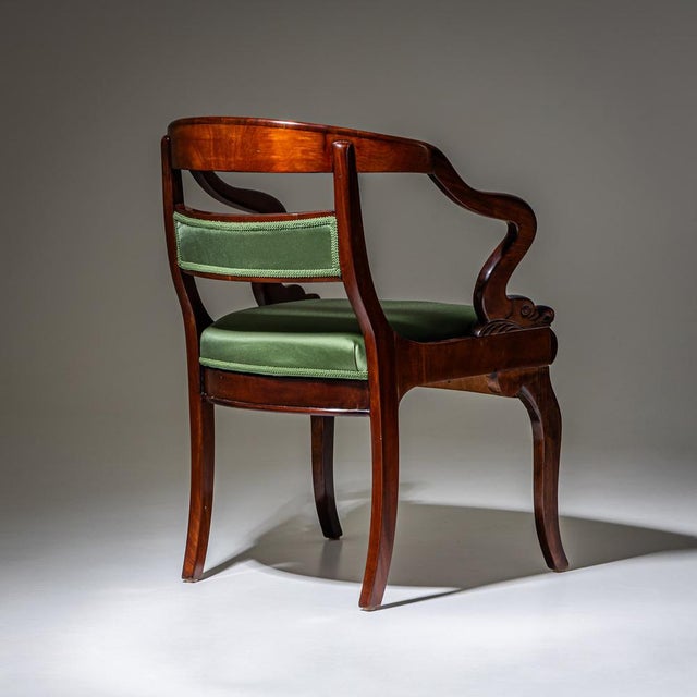 Armchair with Dolphin Motifs, 1800s For Sale - Image 4 of 9
