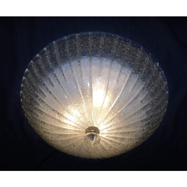 Gold 1960s Murano Graniglia Flush Mount For Sale - Image 8 of 8