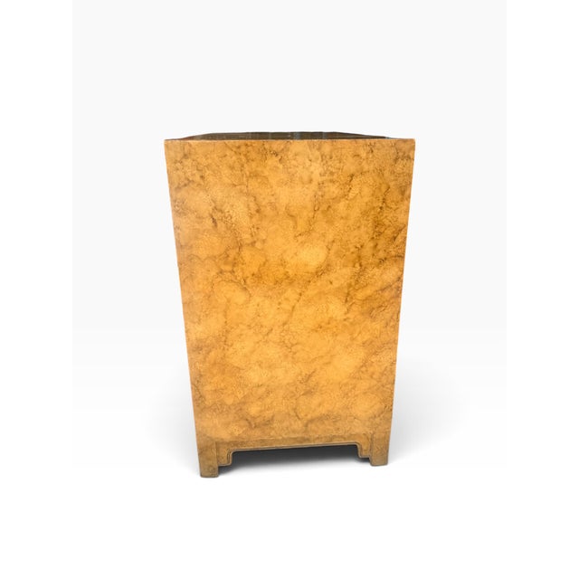Pair of 1970s Henredon Faux Tortoise Shell Chinoiserie Cabinets With Brass Hardware For Sale - Image 9 of 16