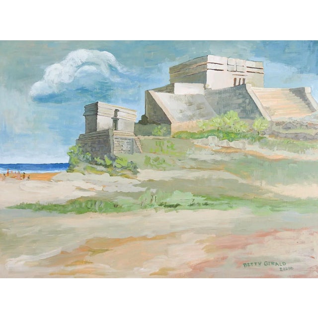 Mayan Ruins Painting For Sale - Image 4 of 4