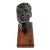 1960s Vintage Mid-Century Bronze Sculpture Head of a Man John Henry Waddell For Sale