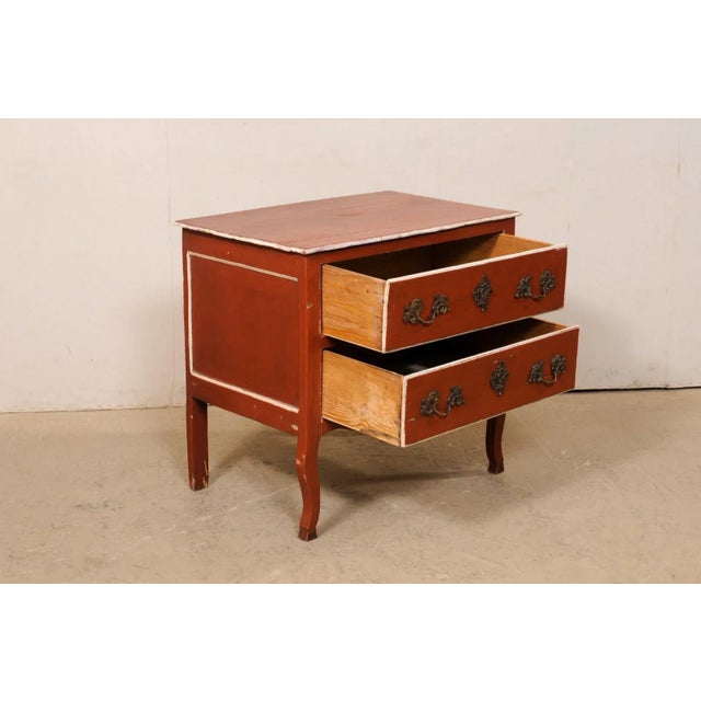 Early 19th Century French Antique Raised Chest with Original Finish For Sale - Image 11 of 12