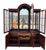 Red 1980s Pennsylvania House Cherry China Cabinet Breakfront Dome Top Display Curio Shelf For Sale - Image 8 of 17