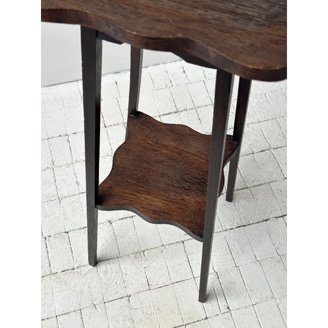 Vintage Undulating Edge Tiered Side Table, Circa 1940s For Sale - Image 13 of 14