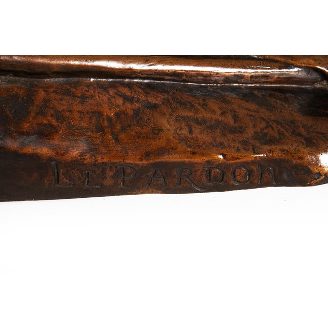 Rare French Bronze Sculpture “Return of Prodigal Son” by Ernest Dubois For Sale - Image 18 of 18