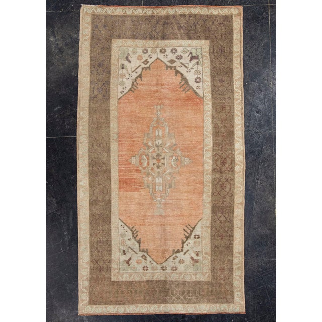 Brown Turkish Vintage Rug 4' x 7'3" #21002 For Sale - Image 8 of 8