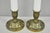 Vintage Stiffel White Glass Column French Hollywood Regency Table Lamps - A Pair For Sale - Image 9 of 12
