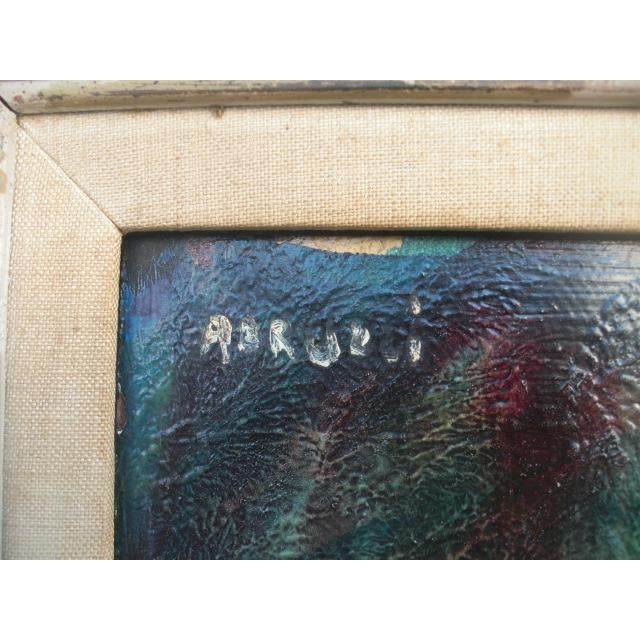 Wood Mid Century Modern Topless Lounging Female Nude by Abruzzi For Sale - Image 7 of 9