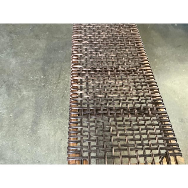 Mid-Century Modern Mid Century Solid Walnut Klismos Ottoman For Sale - Image 3 of 8