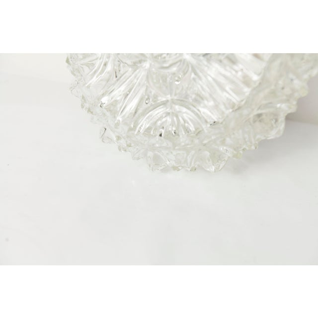 Vintage Round Floral Glass Ceiling Light, 1960s For Sale - Image 14 of 18