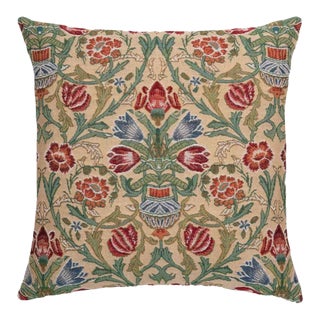 Morris Stems Regular Cushion With Feather Filler - 46x46cm (18"x18") For Sale