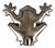 Handmade Silver Frog Brooch For Sale