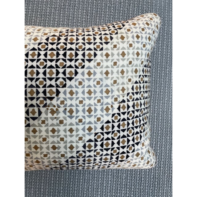 Contemporary Layla Grace Contemporary Block Print Pillow For Sale - Image 3 of 5