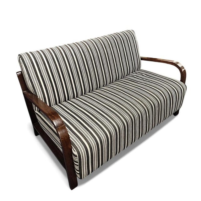 Black Art Deco Seating Group, Set of 3 For Sale - Image 8 of 15