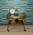A real eye-catcher! Sturdy 1960s Chippendale-style side table Side table on wheels, bar cart with two shelves and a handle...