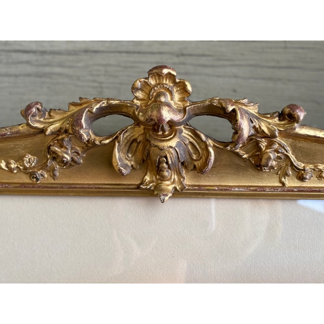 Large Antique 1901 “A Fair Pleader” in Original Gilt Frame – 39” English Country Statement Piece For Sale - Image 4 of 6
