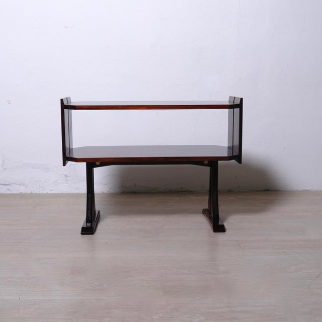 Brown Bedside Table from Gianfranco Frattini, 1960s For Sale - Image 8 of 18