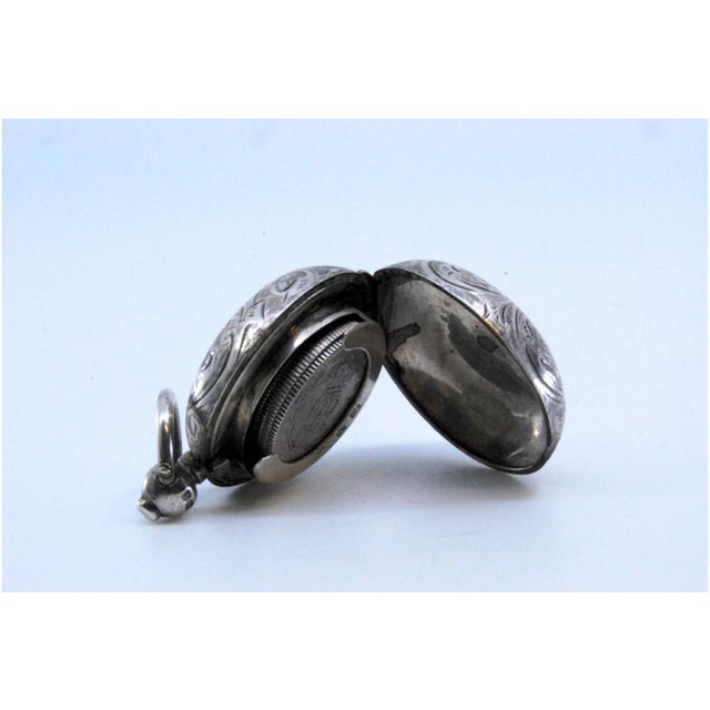 Silver Libra Holder with Reliefs For Sale - Image 5 of 10