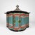 19th Century Antique Moroccan Folk Art Polychrome Lidded Tea Caddy Storage Box Hand Tooled For Sale - Image 5 of 15