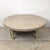 1970s Vintage Round Low Coffee Table With Cerused Finish and Arch Base For Sale - Image 5 of 12